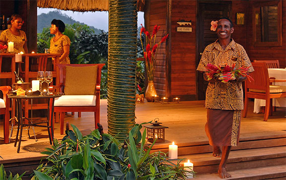 Dining at Emaho Sekawa Fiji, Emaho Sekawa Resort