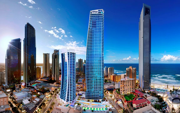 Hilton Surfers Paradise Exterior, australia, luxury travel