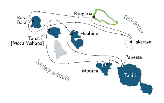 society islands & tuamotus with Paul Gauguin
