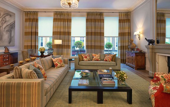 View of a living room area in Brown's Hotel, London