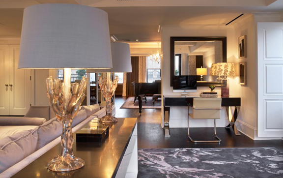 The interior of one of the Suites showing how large it is at The Surrey, New York, USA