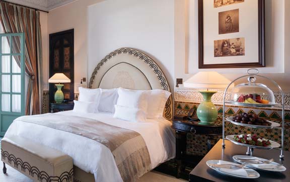 Park Deluxe Room. La Mamounia Hotel, Marrakech, Morocco. Photo by Alan Keohane www.still-images.net for La Mamounia