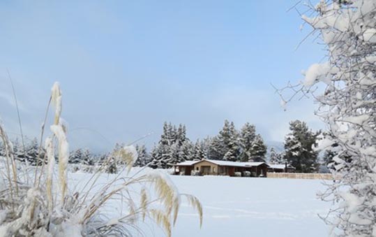 Exterior of one of the luxurious Wanaka holiday homes.