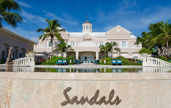 Outside Sandals at Emerald Bay