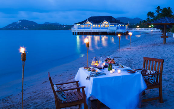 Sandals Halcyon Beach-dining