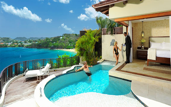 Sunset Oceanview Bluff Millionaire Butler Villa Suite with Private Pool Sanctuary