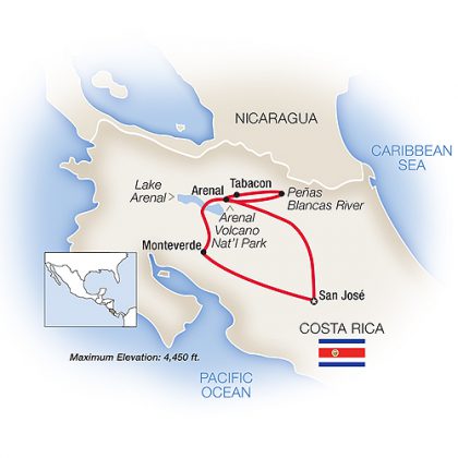 COSTA RICA - PURA VIDA-map2018