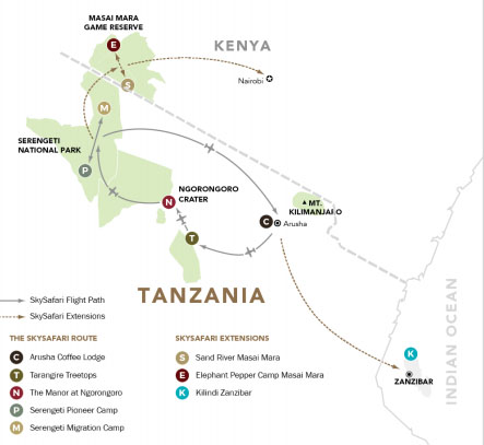 tanzania-classic-safari-map