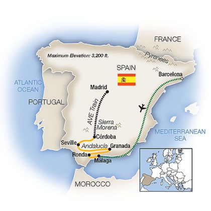 a-week-in-spain-tauck-itinerary-map