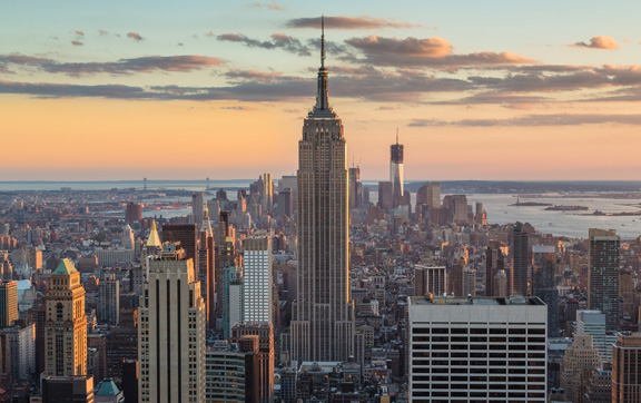 A photograph of the famous and beautiful, New York City, USA.