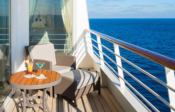 Private Verandah on the Crystal Serentiy